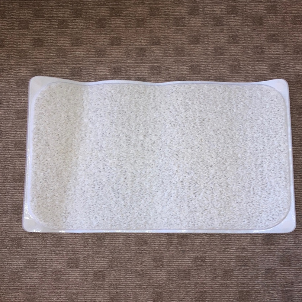 Anti Slip Bathtub Mat Off White Cream